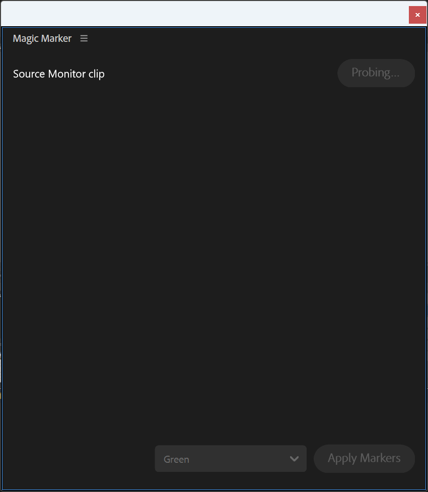 Step 3: Click the 'Probe Clip' button to extract chapter markers from the file
